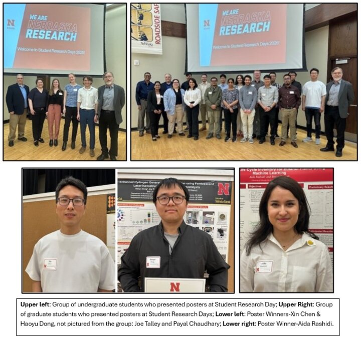 Group of undergrad students who presented posters at Student Research Day